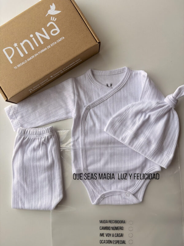 Ajuar tramado UNISEX - BLANCO