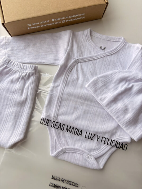 Ajuar tramado UNISEX - BLANCO