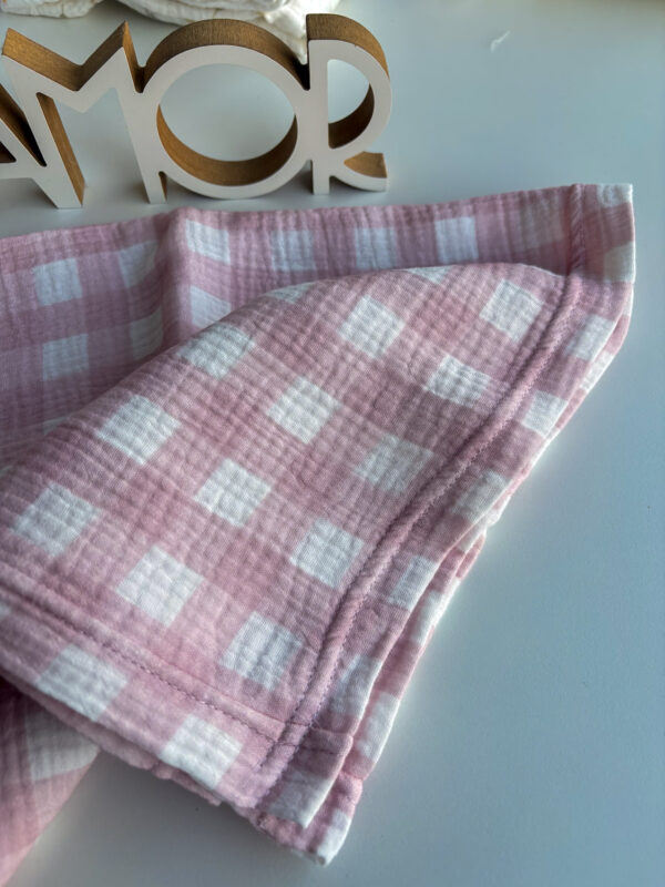 MANTA BABY COTTON - sunset rosada