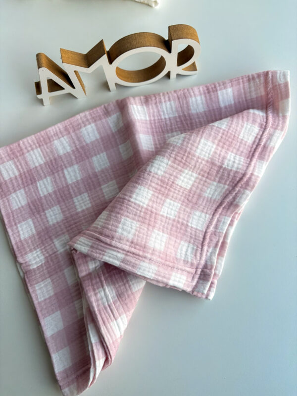 MANTA BABY COTTON - sunset rosada