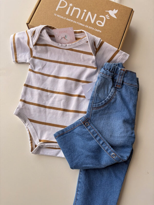 Body Teo - Rayas beige