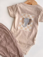 BODY MANGAS CORTAS PARA PERSONALIZAR - BEIGE