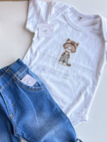 BODY MANGAS CORTAS PARA PERSONALIZAR - BLANCO
