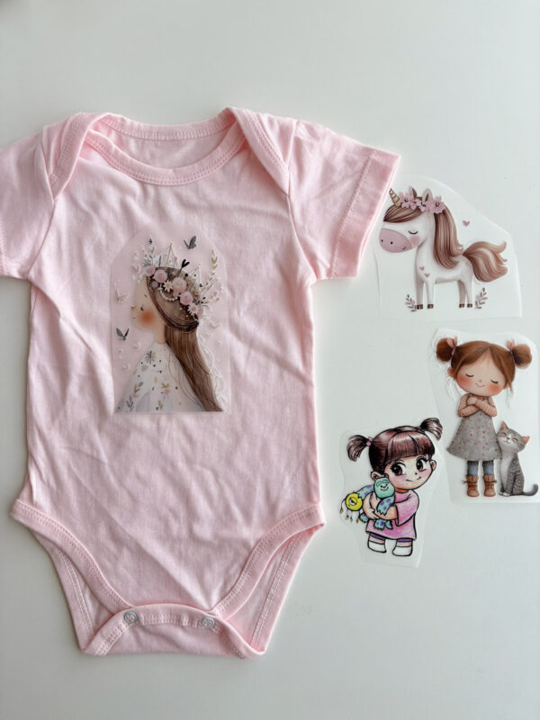 BODY MANGAS CORTAS PARA PERSONALIZAR - ROSA
